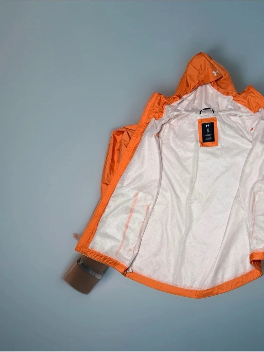 Under Armour Kids Orange Hooded Swim Rashguard Jacket